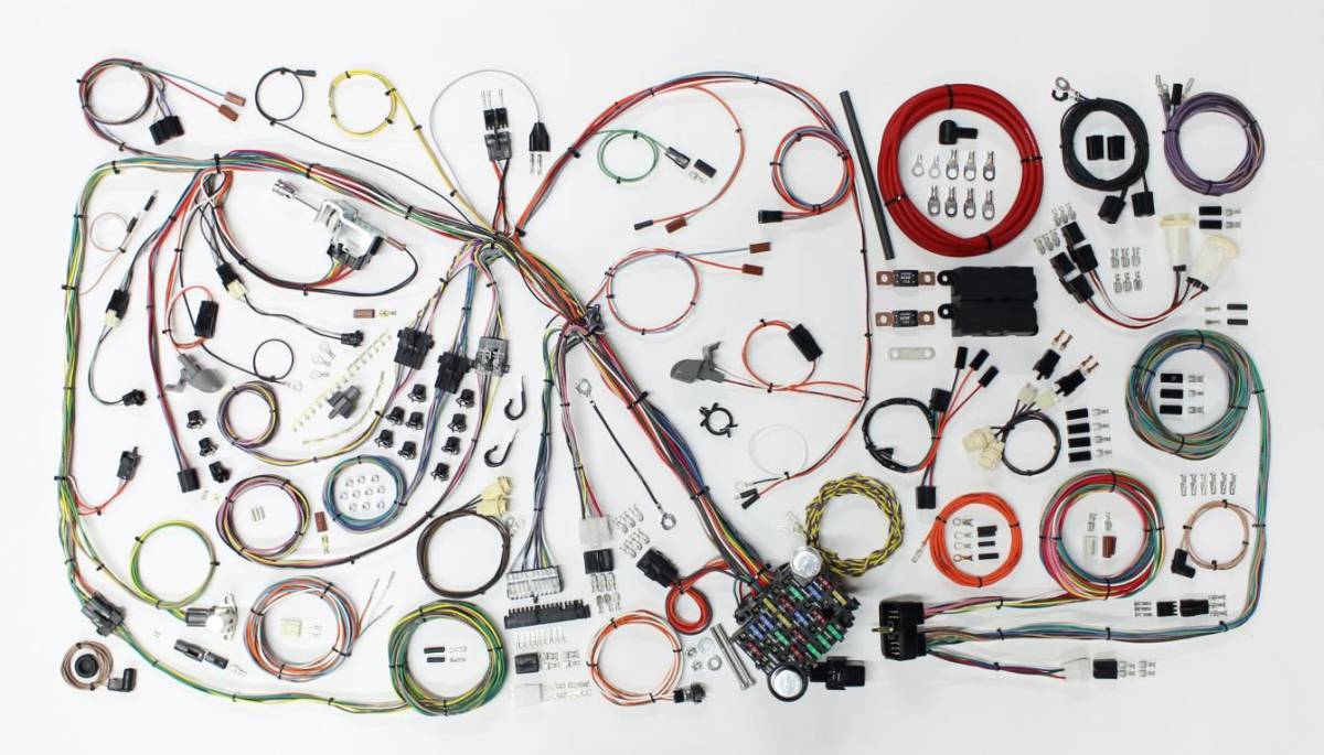 Electrical Wiring Harness - WH510691 - 1971-74 Mopar B Body American Autowire Wiring Harness (w/o AC) - Kanter Auto