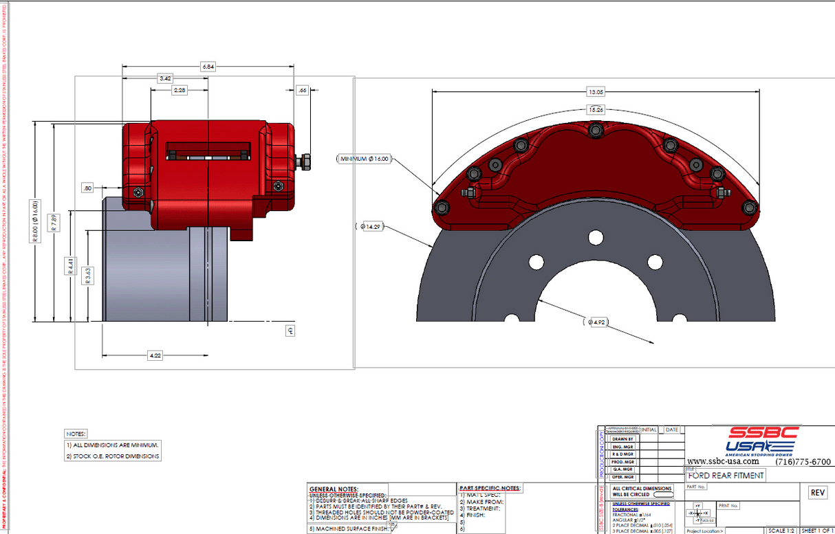 Disc Brake Kit (Aluminum)