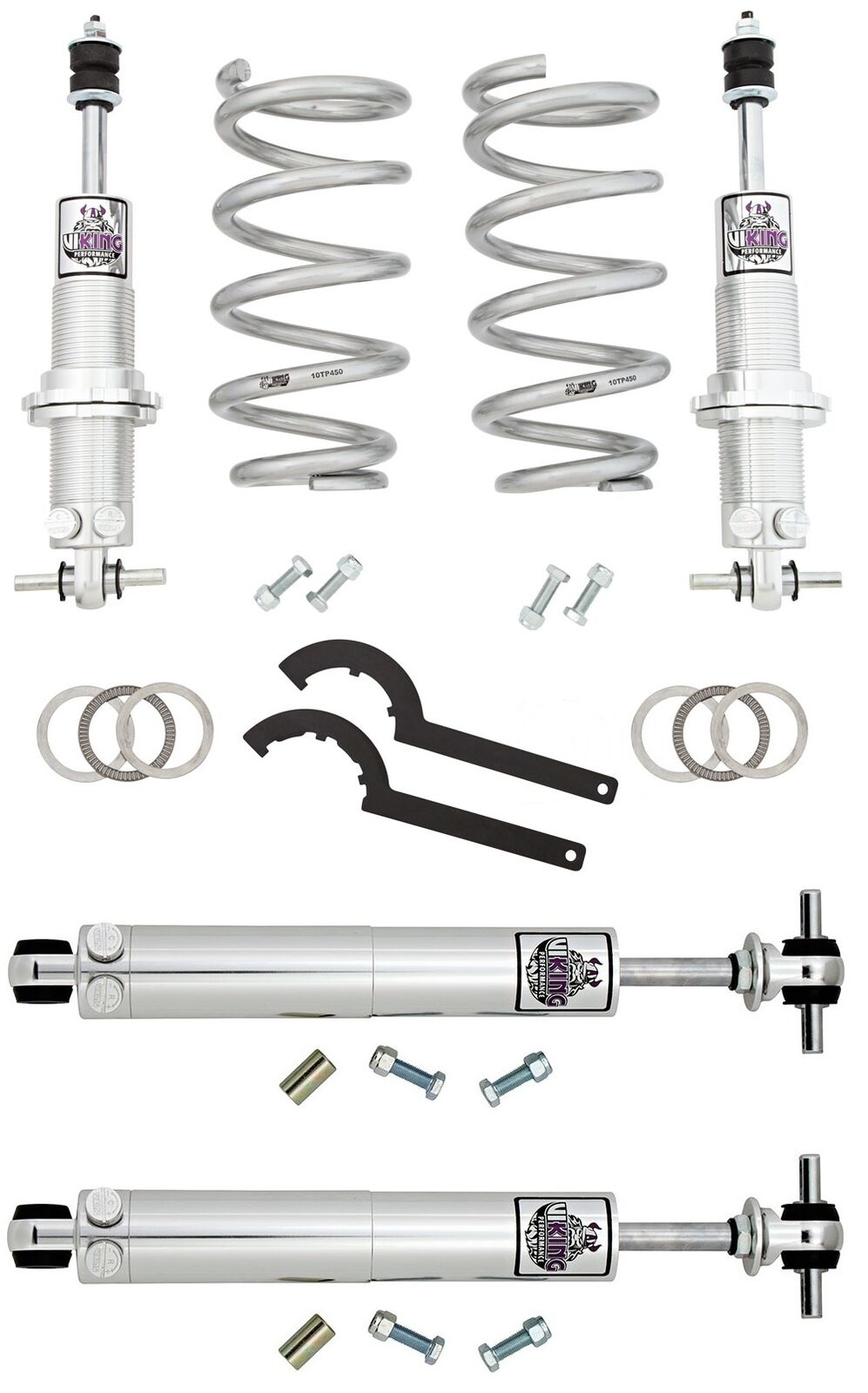 Viking Voyager Front Coil-Over/Rear Smooth Body Shocks 1964-67 GM A Body (SB)