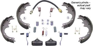 Disc Brake Pad and Rotor / Drum Brake Shoe and Drum Kit - RBOKMUS651 - 1965 Ford Mustang 8 Cylinder Rear Brake Rebuild Kit - Kanter Auto