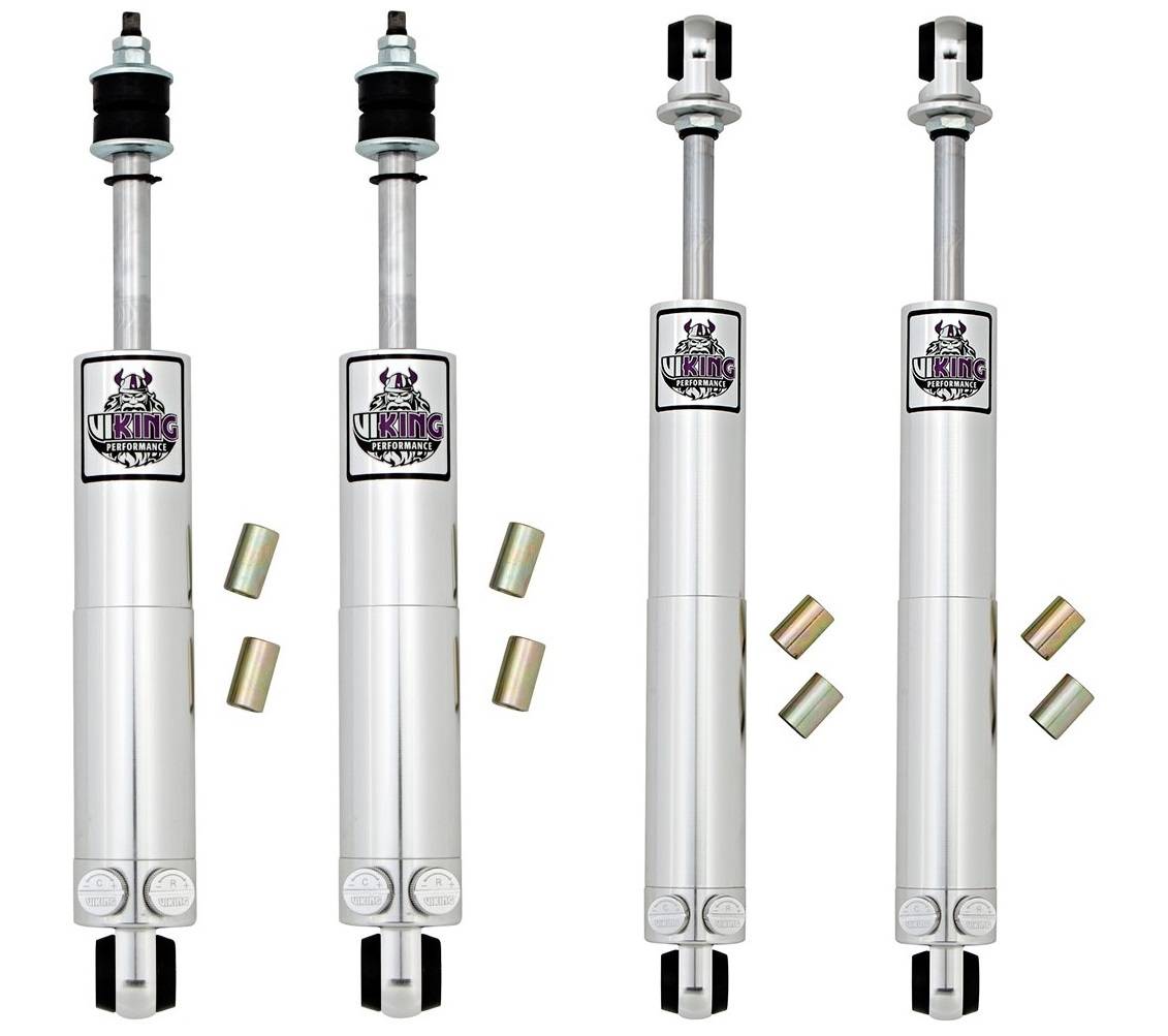 Suspension Shock Absorber Set - VSK232 - Viking Warrior 4 Pack Smooth Bodied Shocks 1960-76 Mopar A Body