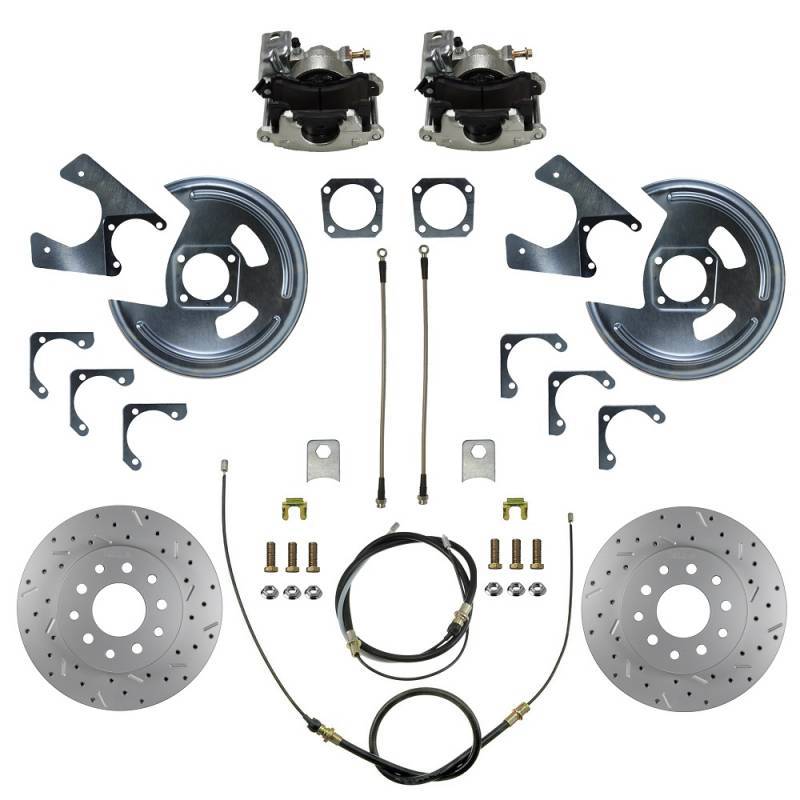 Brake Conversion Kit - DBKRC1003X - 1970-81 Camaro, Firebird Leed Brakes Rear Disc (D&S rotors) - Kanter Auto