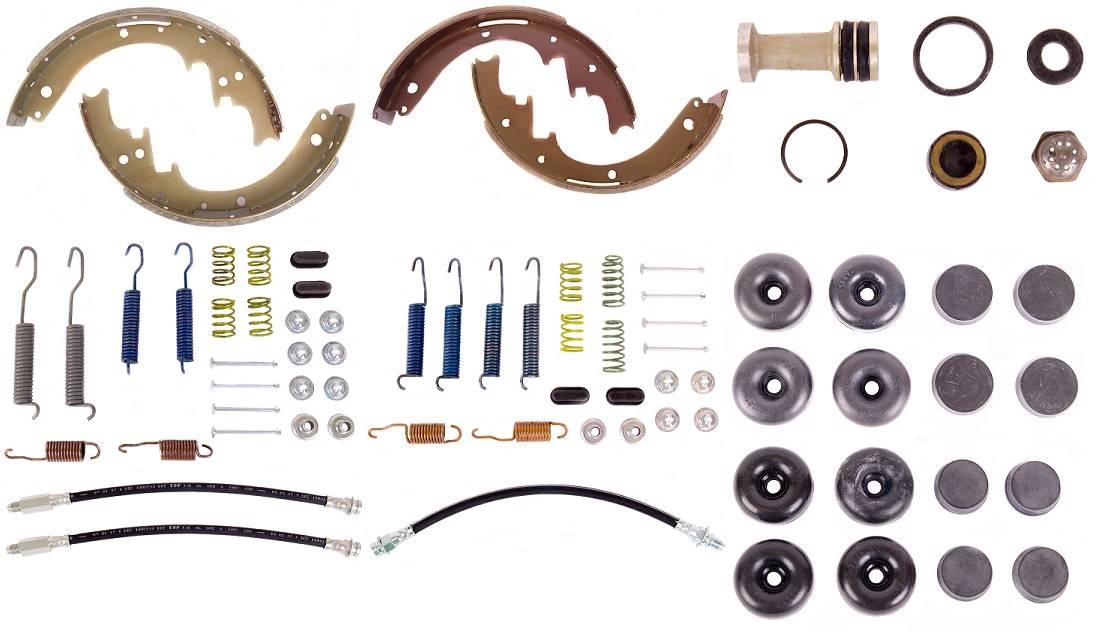 Disc Brake Pad and Rotor / Drum Brake Shoe and Drum Kit - BOKBUI631 - 1963 Buick Full Size Standard Brake Rebuild Kit (Delco power brakes) - Kanter Auto