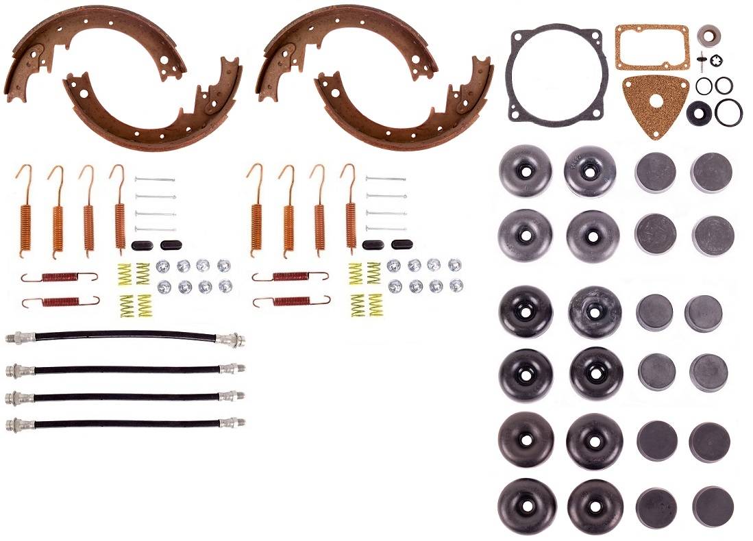 Disc Brake Pad and Rotor / Drum Brake Shoe and Drum Kit - BOKCAD581 - 1958 Cadillac Series 75 Standard Brake Rebuild Kit (Bendix power brakes) - Kanter Auto
