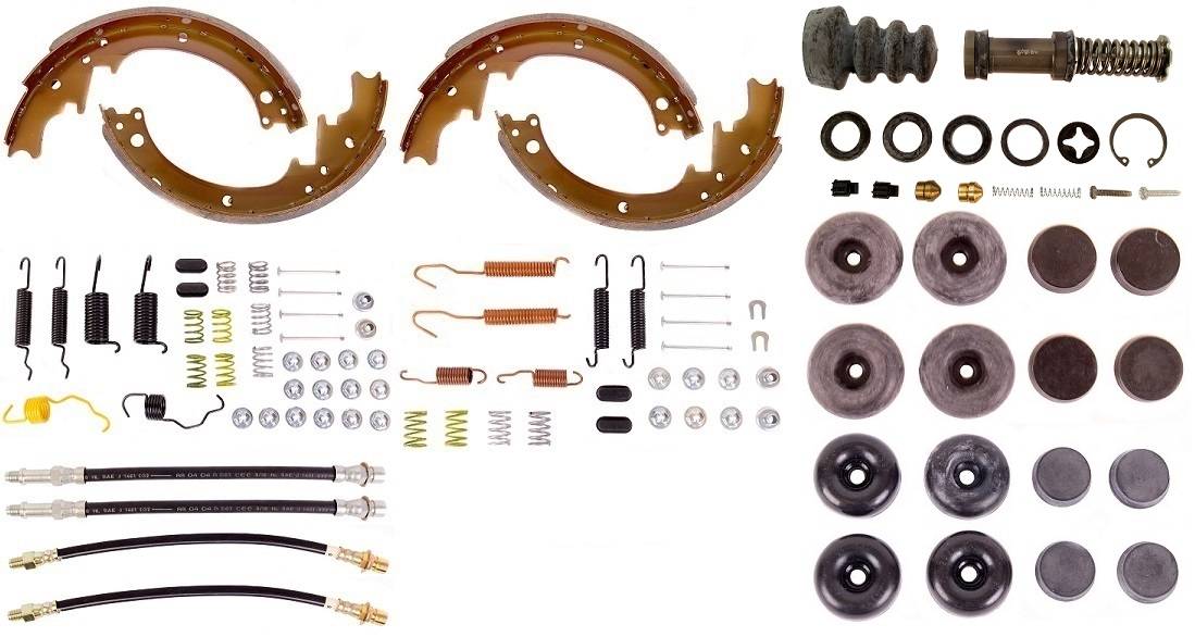 Disc Brake Pad and Rotor / Drum Brake Shoe and Drum Kit - BOKCAD641 - 1964 Cadillac Standard Brake Rebuild Kit (Bendix power brakes) - Kanter Auto