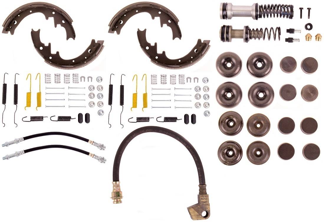 Disc Brake Pad and Rotor / Drum Brake Shoe and Drum Kit - BOKCAL720 - Fits 1972 Dodge Challenger Standard Brake Rebuild Kit (10" manual drum brakes) - Kanter Auto