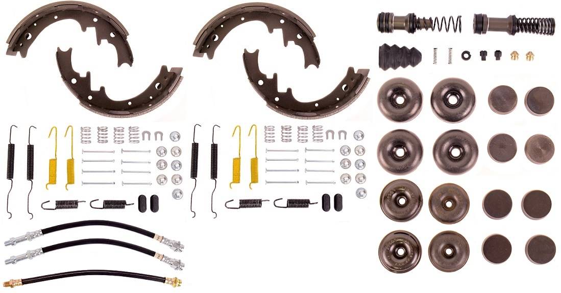 Disc Brake Pad and Rotor / Drum Brake Shoe and Drum Kit - BOKCHA700 - Fits 1970 Dodge Charger Standard Brake Rebuild Kit (10" drum) - Kanter Auto