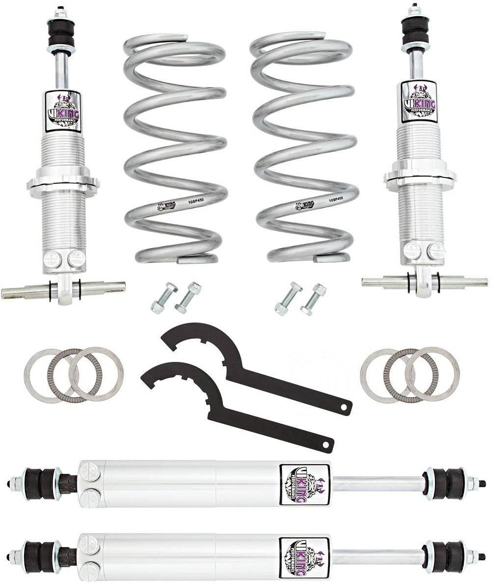 Suspension Shock Absorber Set - VTW210-550S - Viking® Warrior Front Coil-Over/Rear Shocks 1971-73 Mustang (BB)