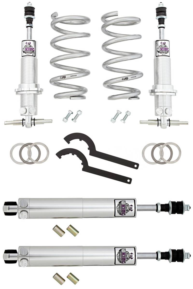 Suspension Shock Absorber Set - VTW312-350T - Viking Voyager Front Coil-Over/Rear Shocks 1962-67 Chevrolet Chevy II/Nova (SB)