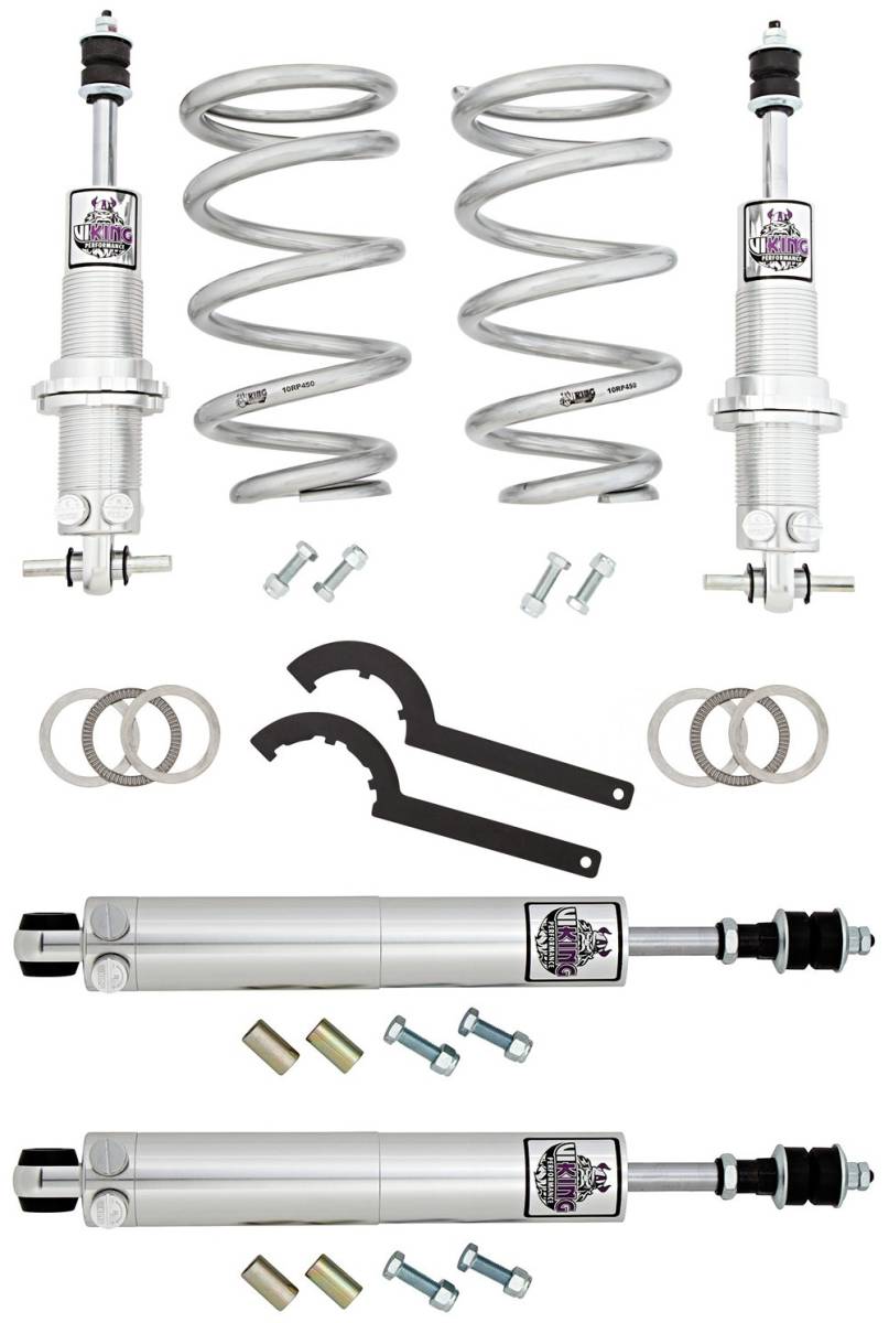 Suspension Shock Absorber Set - VTW307-650R - Viking Voyager Front Coil-Over/Rear Shocks 1965-82 Ford, Mercury Full Size (BB)