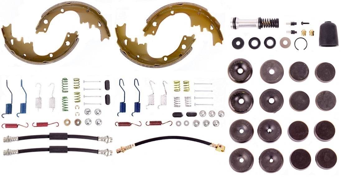 Disc Brake Pad and Rotor / Drum Brake Shoe and Drum Kit - BOKCHE705 - 1971-72 Chevrolet, GMC A Body Standard Brake Rebuild Kit (drum) - Kanter Auto
