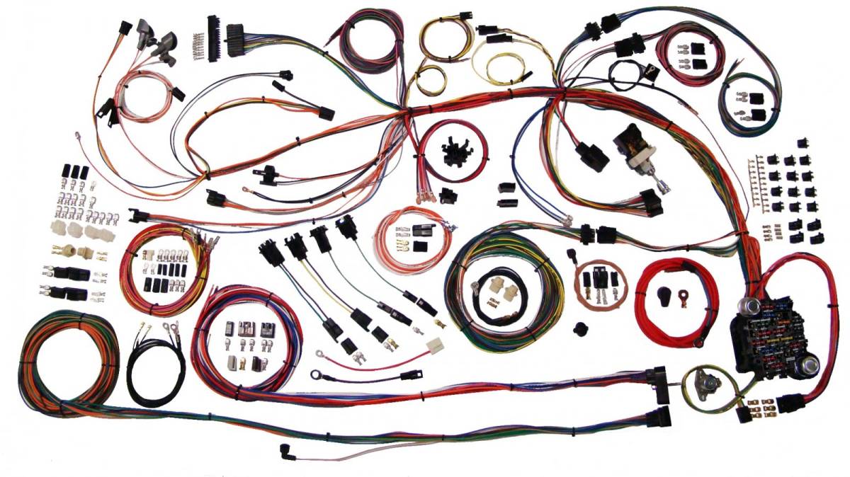 Electrical Wiring Harness - WH510158 - 1968-69 Chevrolet Chevelle, Malibu American Autowire Wiring Harness (ex. wagon) - Kanter Auto