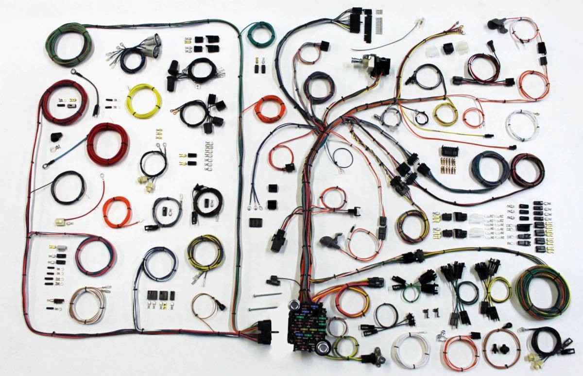 Electrical Wiring Harness - WH510540 - 1968-72 Pontiac A Body American Autowire Wiring Harness - Kanter Auto