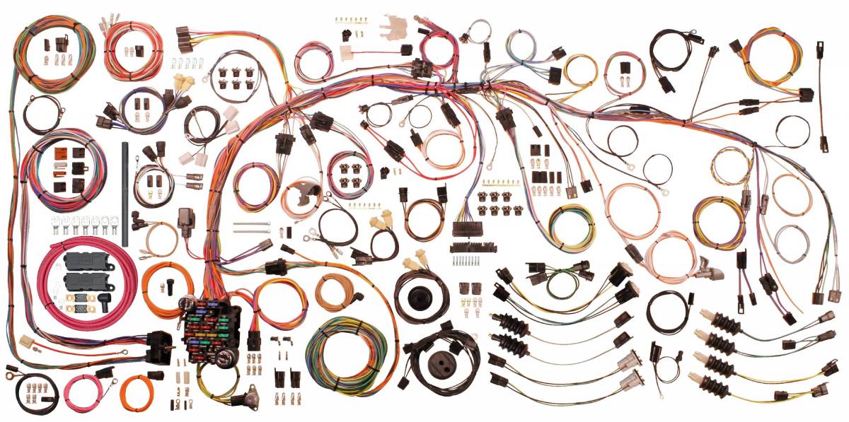 Electrical Wiring Harness - WH510717 - 1968-76 Chevrolet Corvette American Autowire Wiring Harness - Kanter Auto
