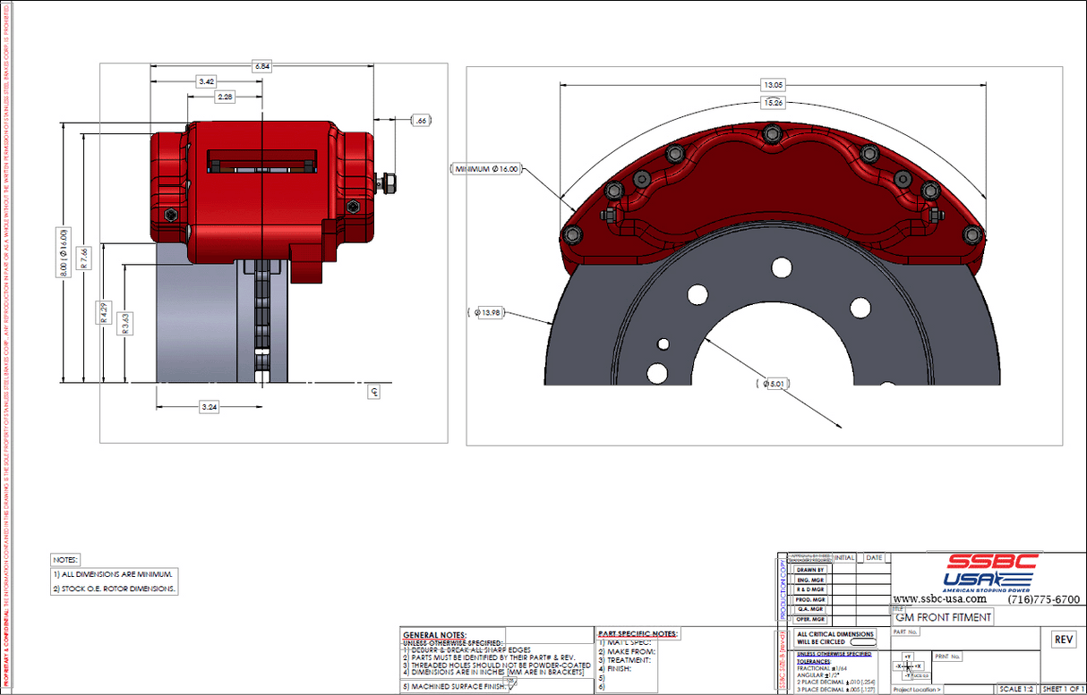 Disc Brake Kit (Aluminum)