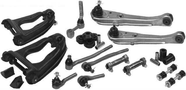 Super Orig Front End Kit 67 Fairlane/Falcon/Ranchero/Comet (PS; w/alum sleeves) - FEKSSFOR673ASK