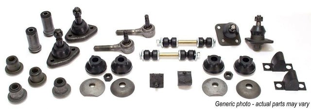 PST Original Front End Kit 1958 Edsel (rubber upper bushings; w/alum sleeves) - FEKEDS582ASK