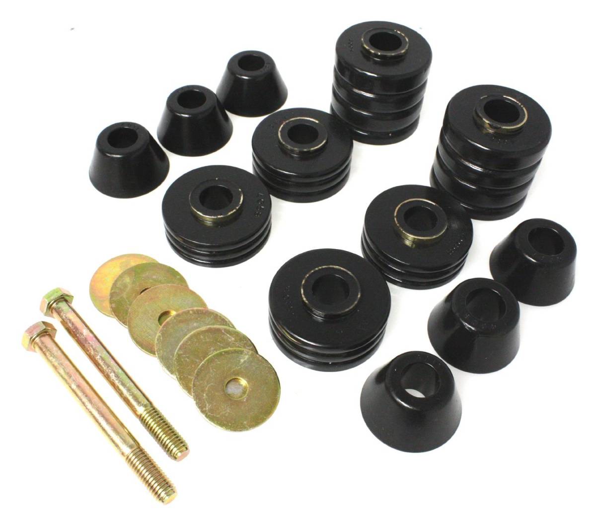 Body Mount Bushing Kit - POLY34103 - 1973-80 Chevrolet/GMC C20/30 K10/20/30 Pickup PolygraphiteÂ® Body Mount Set - Kanter Auto