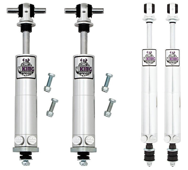 Suspension Shock Absorber Set - VSK229 - Viking Warrior 4 Pack Smooth Bodied Shocks 1970-77 Ford Maverick, 71-77 Comet