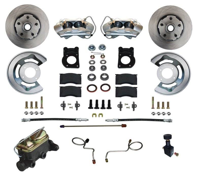 Brake Conversion Kit - DBK2M405 - 1967-69 Ford/Mercury Leed Brakes Front Manual Disc Brake Conv Kit (plain rotors) - Kanter Auto