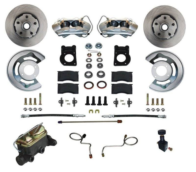 Brake Conversion Kit - DBK2M405 - 1967-69 Ford/Mercury Leed Brakes Front Manual Disc Brake Conv Kit (plain rotors) - Kanter Auto