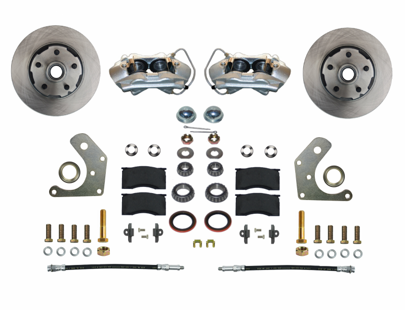 Brake Conversion Kit - DBK2002SM - 1962-72 Mopar B&E Body Leed Brakes Front Wheel Disc (plain) - Kanter Auto