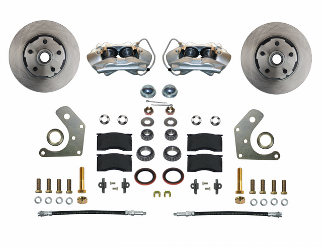 Brake Conversion Kit - DBK2002SM - 1962-72 Mopar B&E Body Leed Brakes Front Wheel Disc (plain) - Kanter Auto