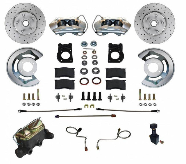 Brake Conversion Kit - DBK2M405X - 1967-69 Ford/Mercury Leed Brakes Front Manual Disc Brake Conv Kit (D&S rotors) - Kanter Auto