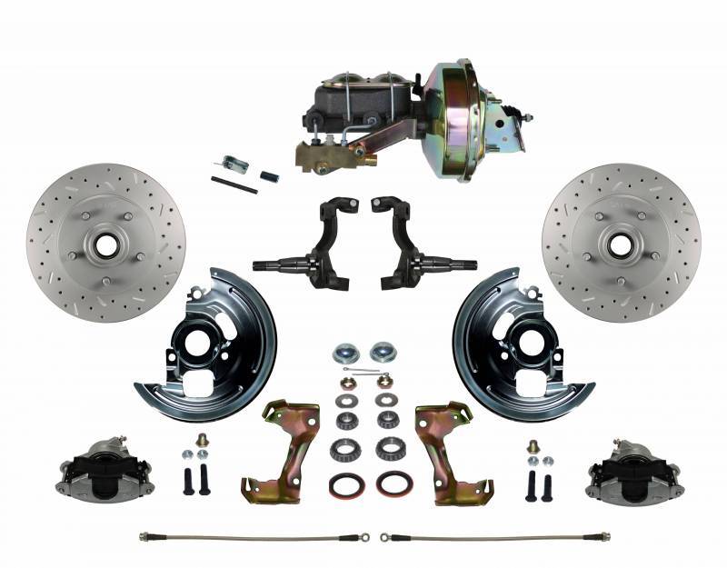 Brake Conversion Kit - DBKP2E1A1X - 64-72 GM A/68-74 X/67-69 F Body Leed Brakes Power Front Disc Brake Kit (D&S) - Kanter Auto