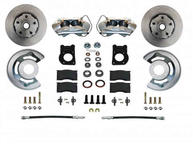 Brake Conversion Kit - DBK2SM - 1970-73 Ford/Mercury Leed Brakes Front Wheel Disc Brake Kit (plain rotors) - Kanter Auto