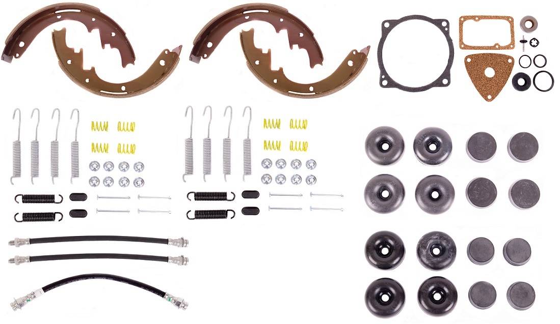 Disc Brake Pad and Rotor / Drum Brake Shoe and Drum Kit - BOKBUI571 - 1957 Buick Special & Super Standard Brake Rebuild Kit (Bendix power brakes) - Kanter Auto
