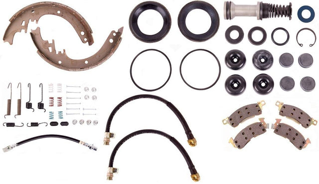 Disc Brake Pad and Rotor / Drum Brake Shoe and Drum Kit - BOKBUI751 - 1975 Buick Estate Wagon Standard Brake Rebuild Kit (disc/drum; Bendix power) - Kanter Auto