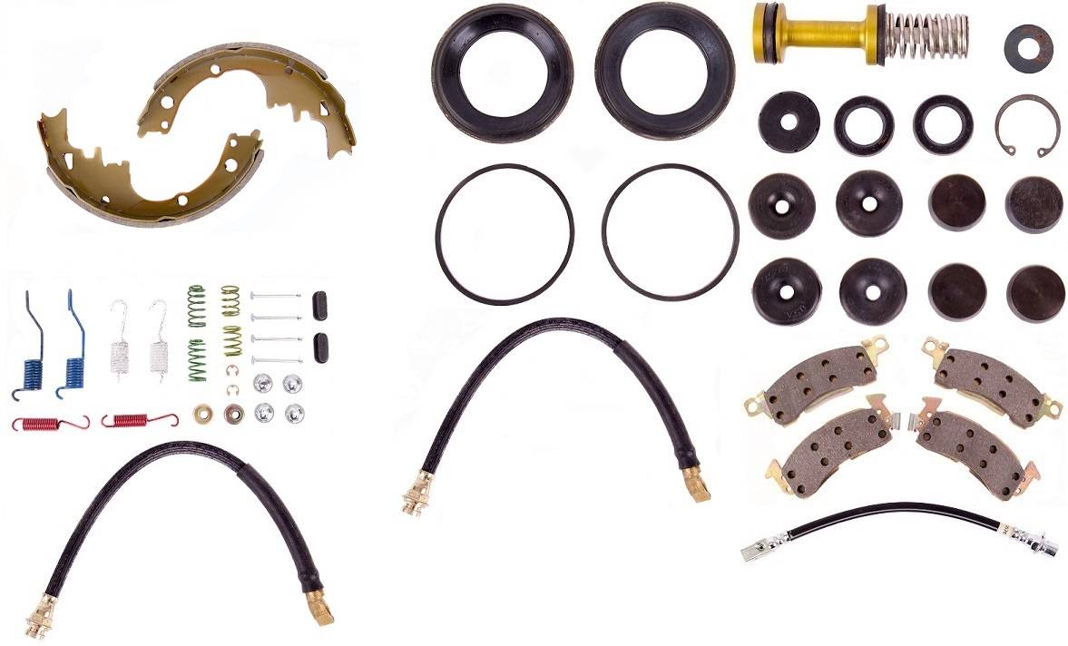Disc Brake Pad and Rotor / Drum Brake Shoe and Drum Kit - BOKBUI771 - 1977-79 Buick Skylark Standard Brake Rebuild Kit (disc/drum; power) - Kanter Auto