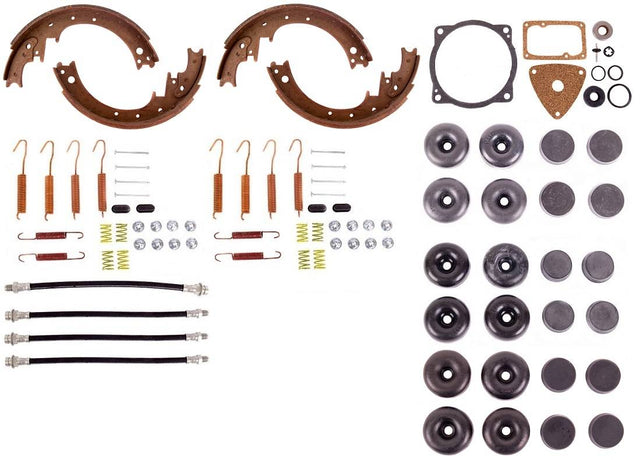 Disc Brake Pad and Rotor / Drum Brake Shoe and Drum Kit - BOKCAD581 - 1958 Cadillac Series 75 Standard Brake Rebuild Kit (Bendix power brakes) - Kanter Auto