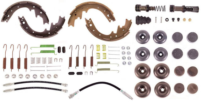 Disc Brake Pad and Rotor / Drum Brake Shoe and Drum Kit - BOKCHA691 - Fits 1969 Dodge Charger Standard Brake Rebuild Kit (11" drum) - Kanter Auto