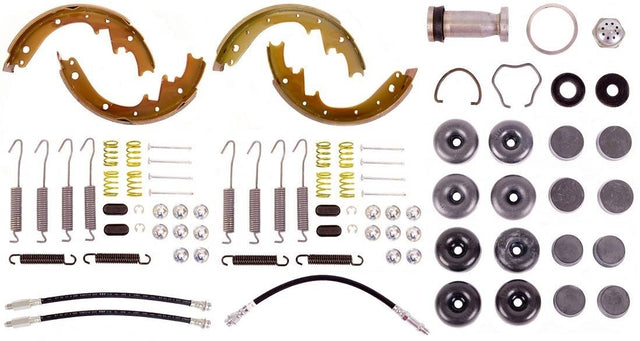 Disc Brake Pad and Rotor / Drum Brake Shoe and Drum Kit - BOKCHE580 - 1958 Chevrolet Full Size Standard Brake Rebuild Kit (manual brakes) - Kanter Auto
