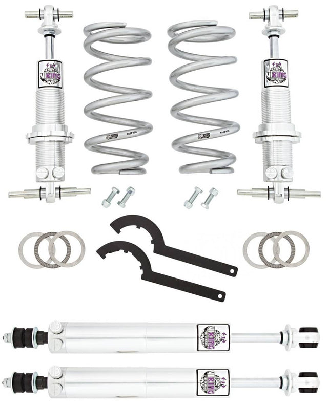 Suspension Shock Absorber Set - VTW229-350S - VikingÂ® Warrior Front Coil-Over/Rear Shocks 1970-77 Maverick, 71-77 Comet (SB)