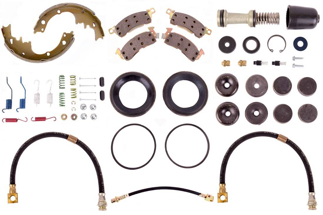 Disc Brake Pad and Rotor / Drum Brake Shoe and Drum Kit - BOKCHE691 - 1969 Chevrolet Camaro, Nova Standard Brake Rebuild Kit (power disc brakes) - Kanter Auto