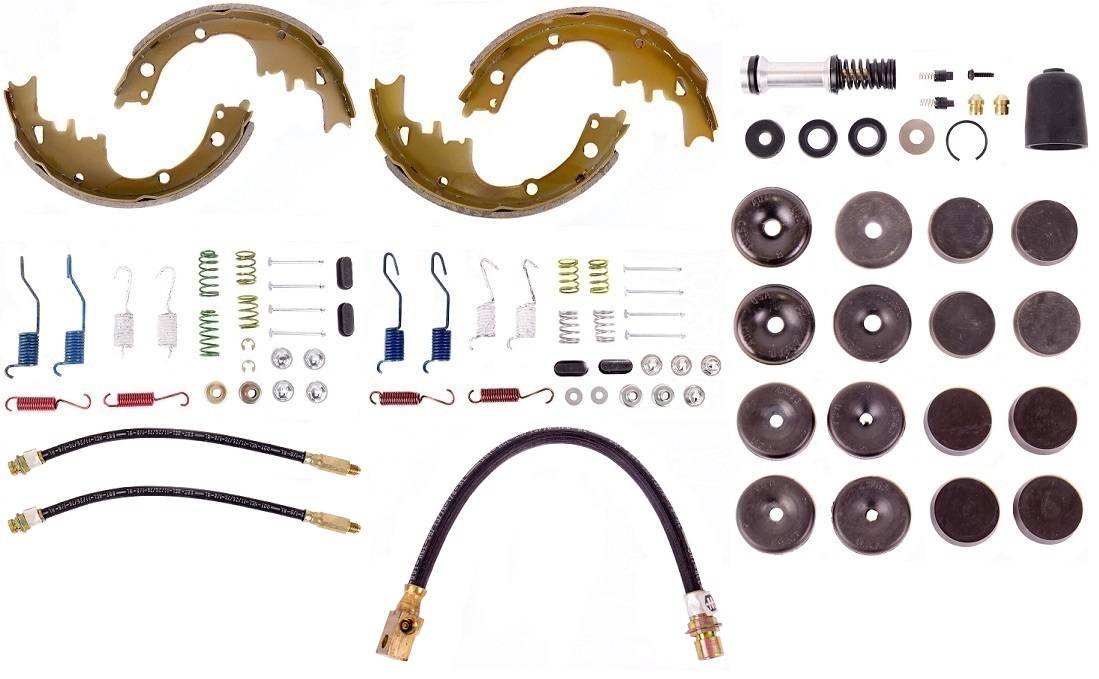 Disc Brake Pad and Rotor / Drum Brake Shoe and Drum Kit - BOKCHE733 - 1973 Chevrolet Nova Standard Brake Rebuild Kit (drum) - Kanter Auto