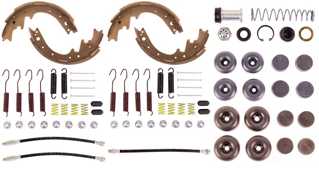 Disc Brake Pad and Rotor / Drum Brake Shoe and Drum Kit - BOKCHR633 - 1963-64 Chrysler Town & Country Standard Brake Rebuild Kit (power) - Kanter Auto