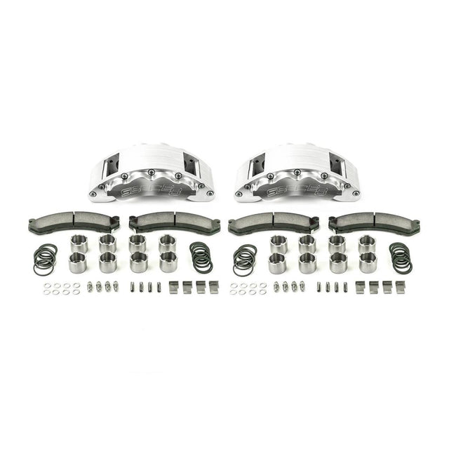 Disc Brake Upgrade Kit - A404-10 - 09-18 Ram 2500/3500 SSBC Barbarian 8 Piston Frnt Caliper Kit (clear; w/o rotors)