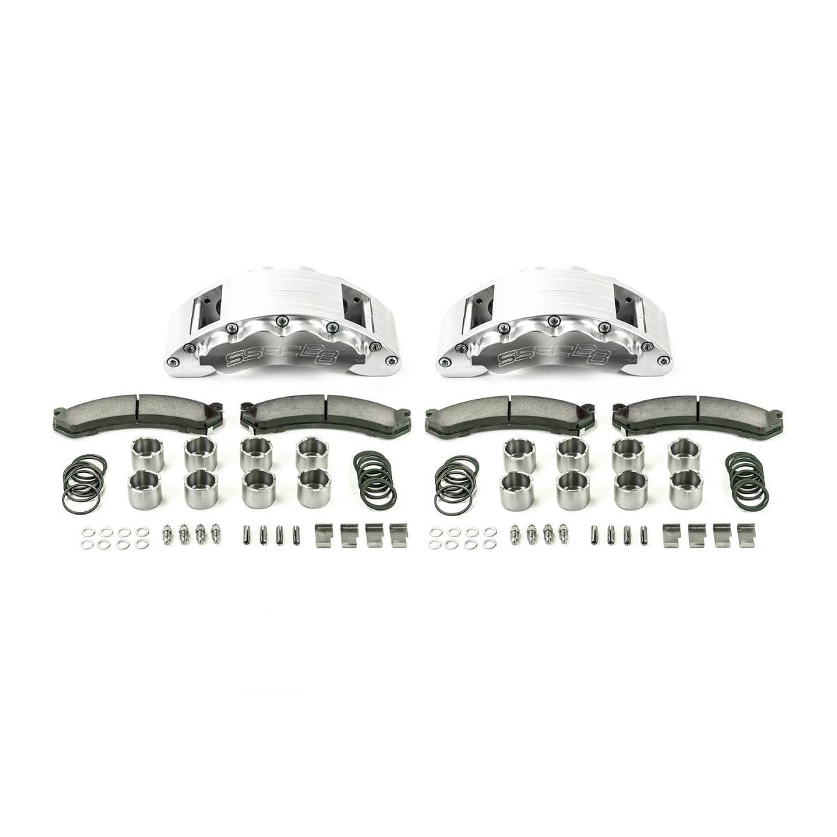 Disc Brake Upgrade Kit - A404-21 - 13-20 Ford F-250/350 SSBC Barbarian 8 Piston Rear Caliper Kit (clear; w/o rotor)