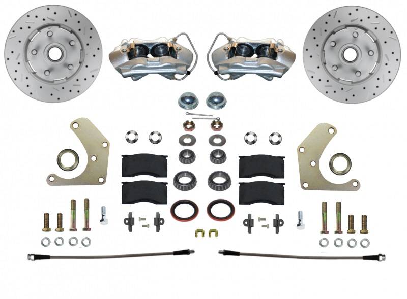 Brake Conversion Kit - DBK2001SMX - 1964-72 Mopar A Body Leed Brakes Front Wheel Disc (D&S) - Kanter Auto