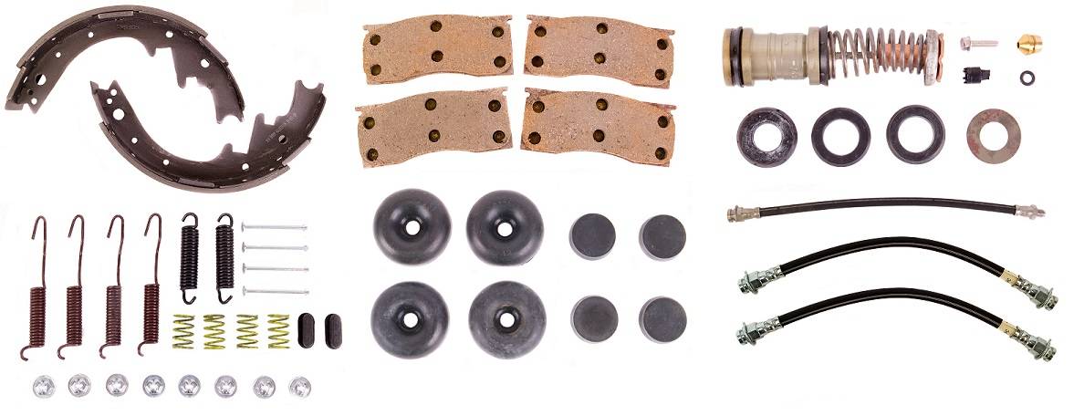 Disc Brake Pad and Rotor / Drum Brake Shoe and Drum Kit - BOKCHR681 - 1968 Chrysler 300 Standard Brake Rebuild Kit (power disc) - Kanter Auto