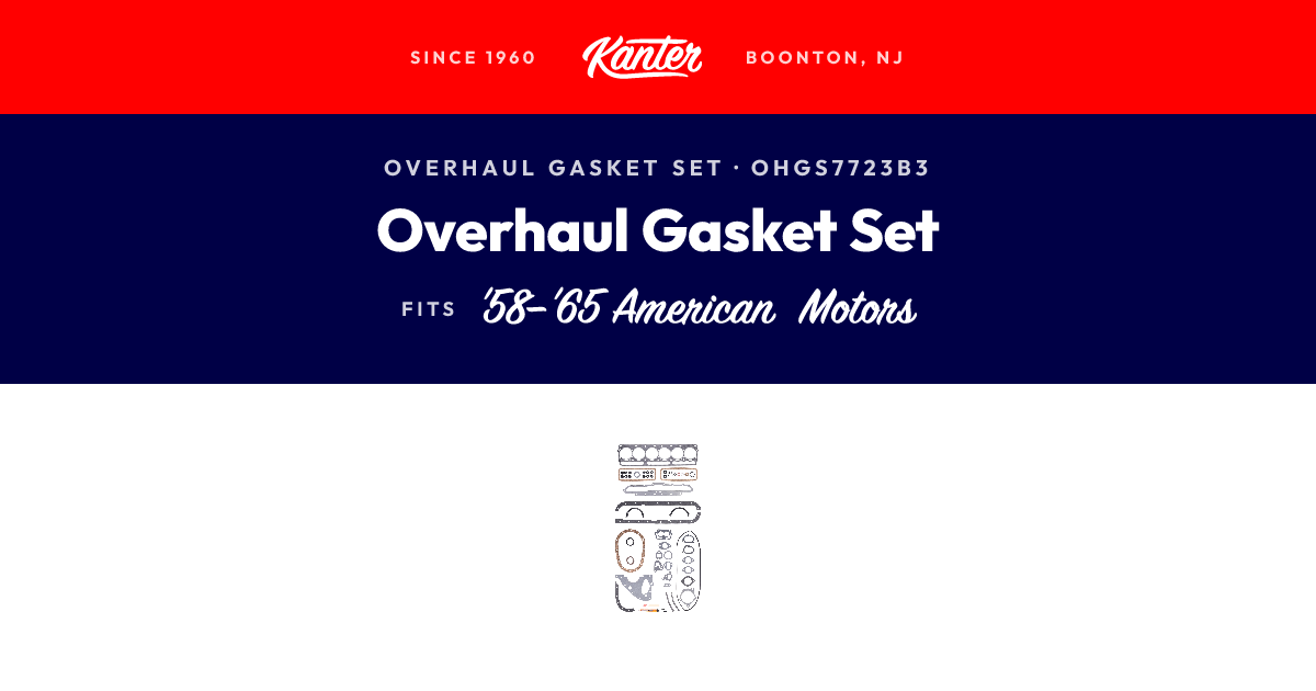 1958-1965 American Motors Overhaul Gasket Set | Kanter Auto
