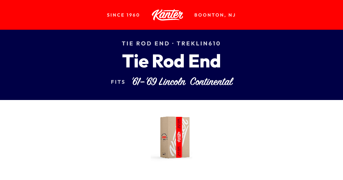 1961-1969 Lincoln Continental Tie Rod End | Kanter Auto