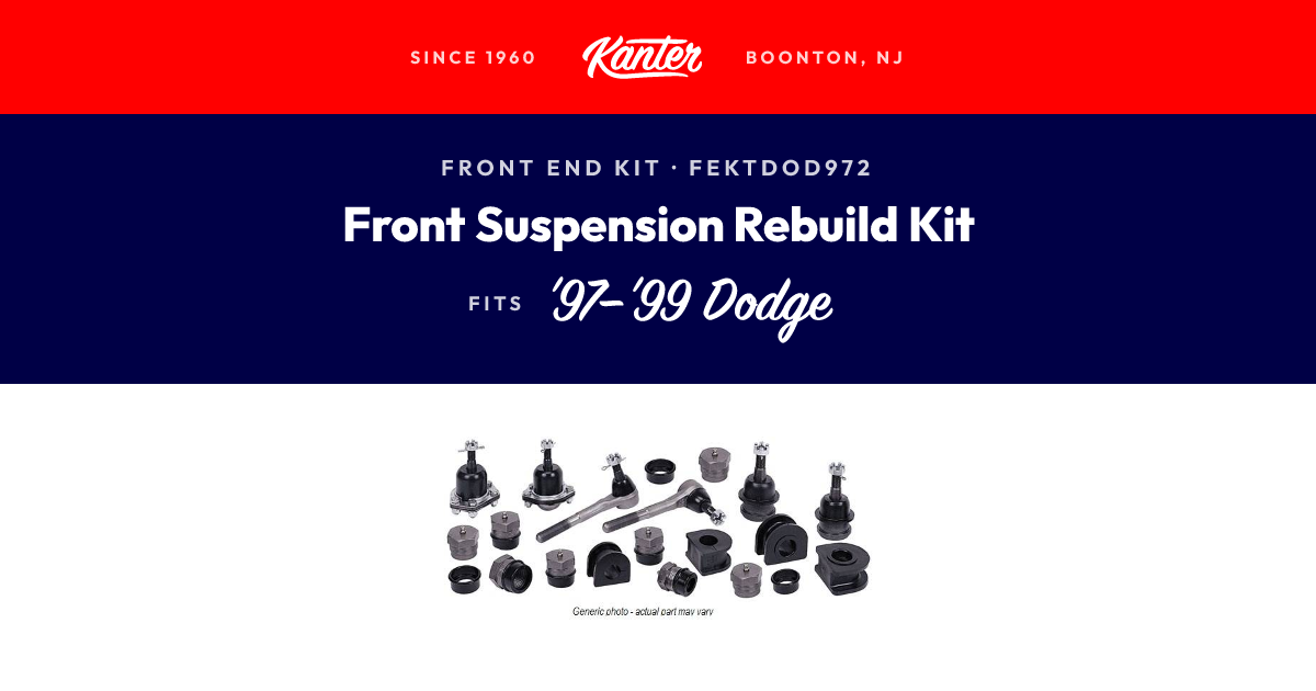 前達 1997-1999 Dodge Dakota, 1998-1999 Durango Front Suspension Rebuild